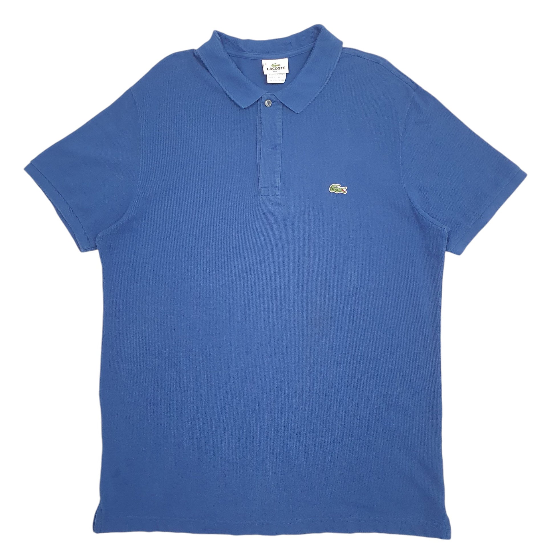 Mens Blue Lacoste  Short Sleeve Polo Shirt