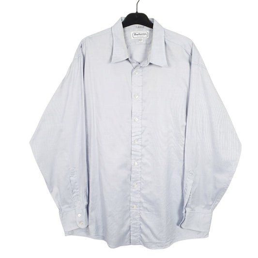 Mens Blue Burberry London Made In USA Long Sleeve Shirt