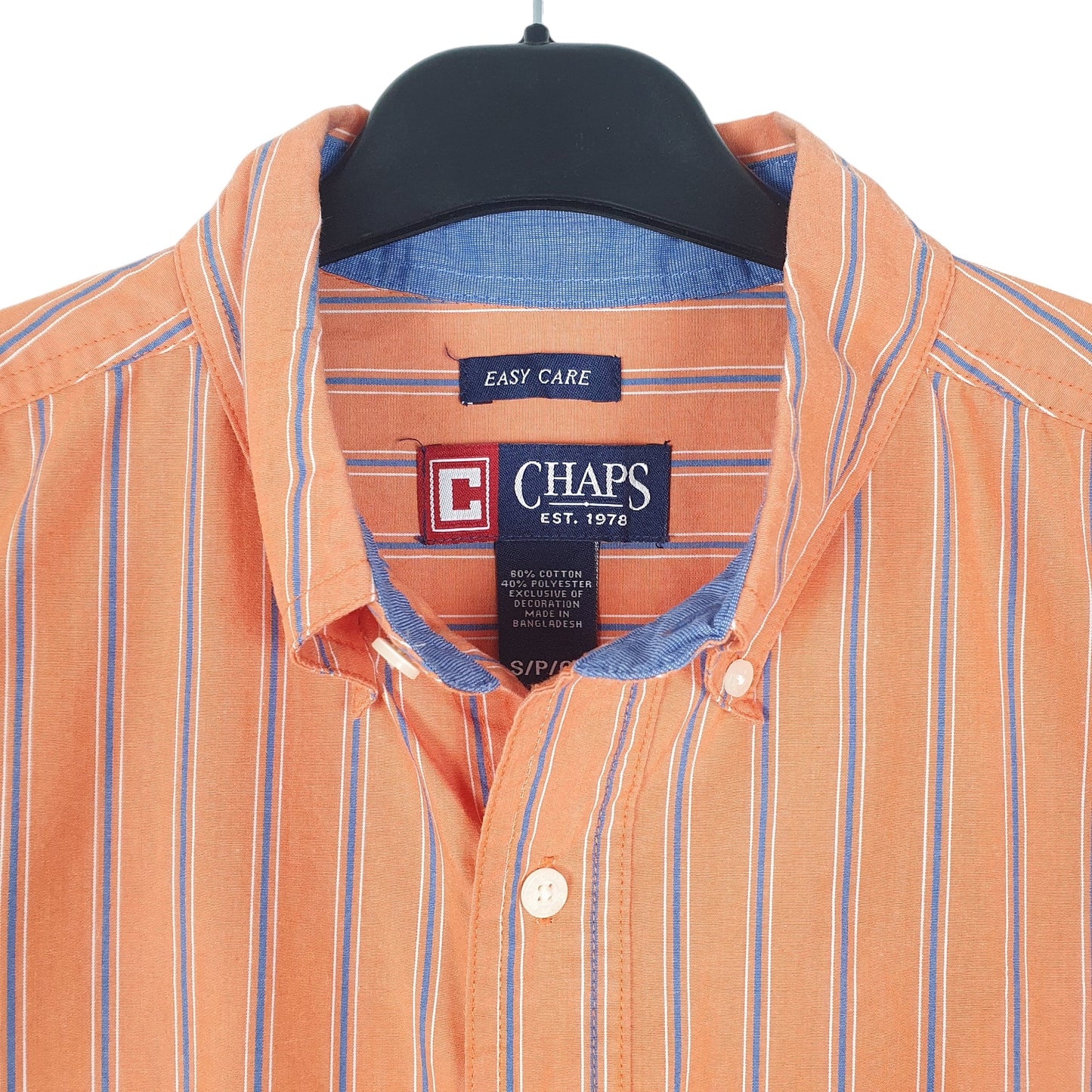 Mens Orange Chaps  Long Sleeve Shirt