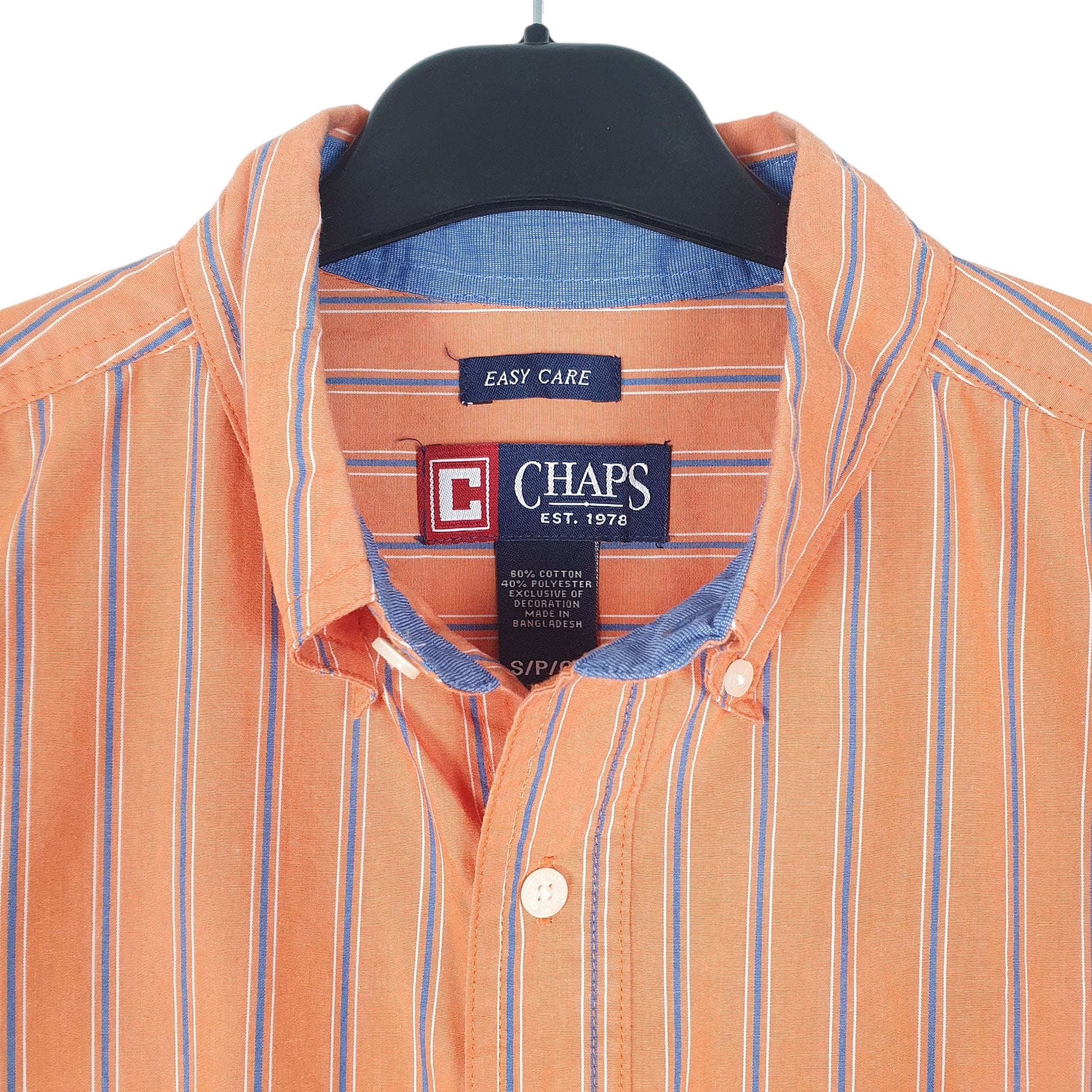Mens Orange Chaps  Long Sleeve Shirt