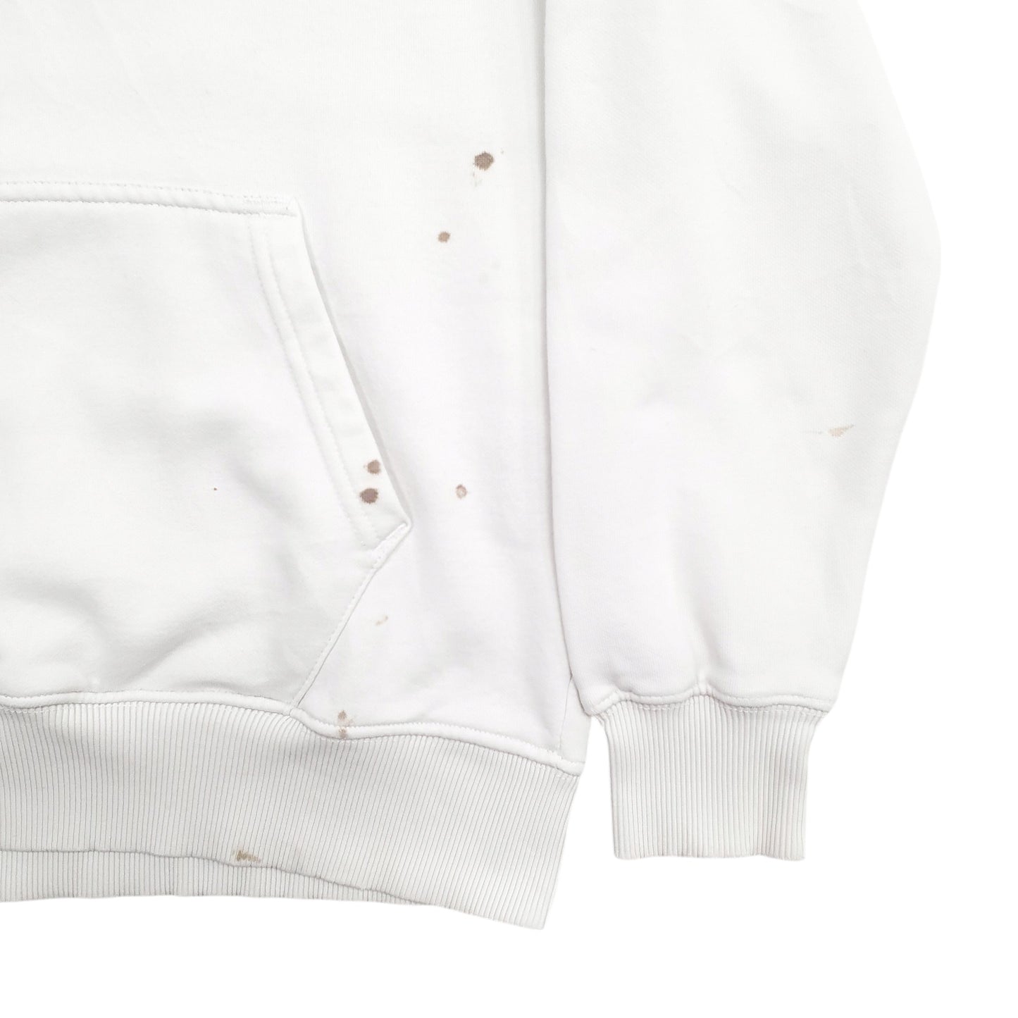 Womens White Alpha Industries Spellout Hoodie Jumper