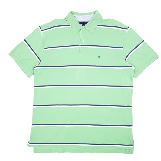 Mens Green Tommy Hilfiger  Short Sleeve Polo Shirt