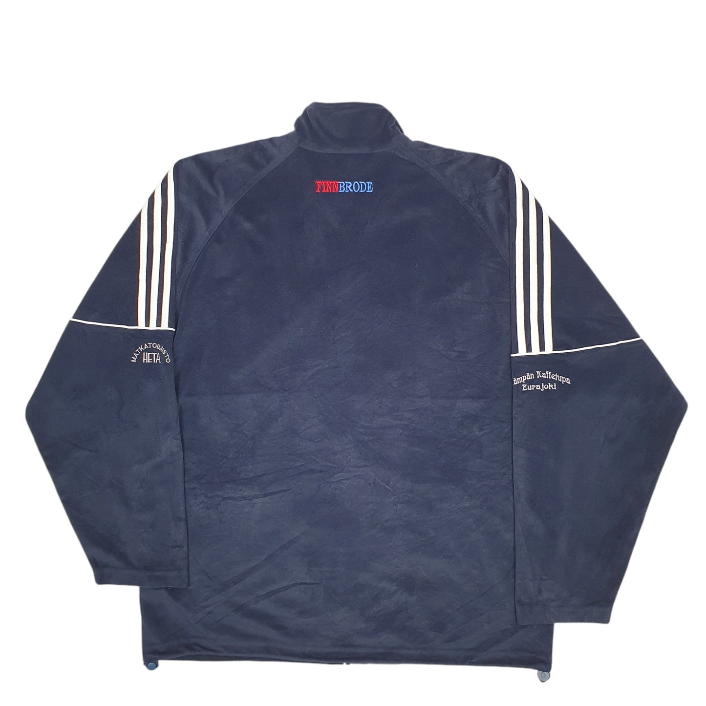 Mens Navy Adidas Track Sport Full Zip Jumper