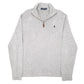 Mens Grey Polo Ralph Lauren  Quarter Zip Jumper