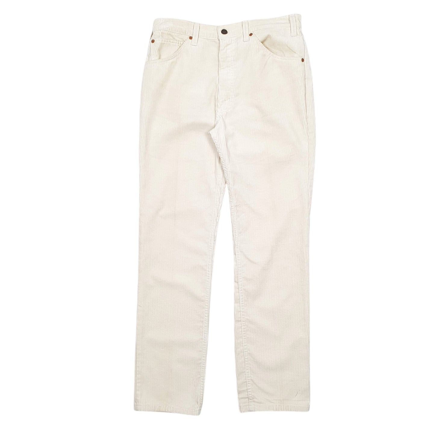 Mens Cream Levis 631 Corduroy Trousers