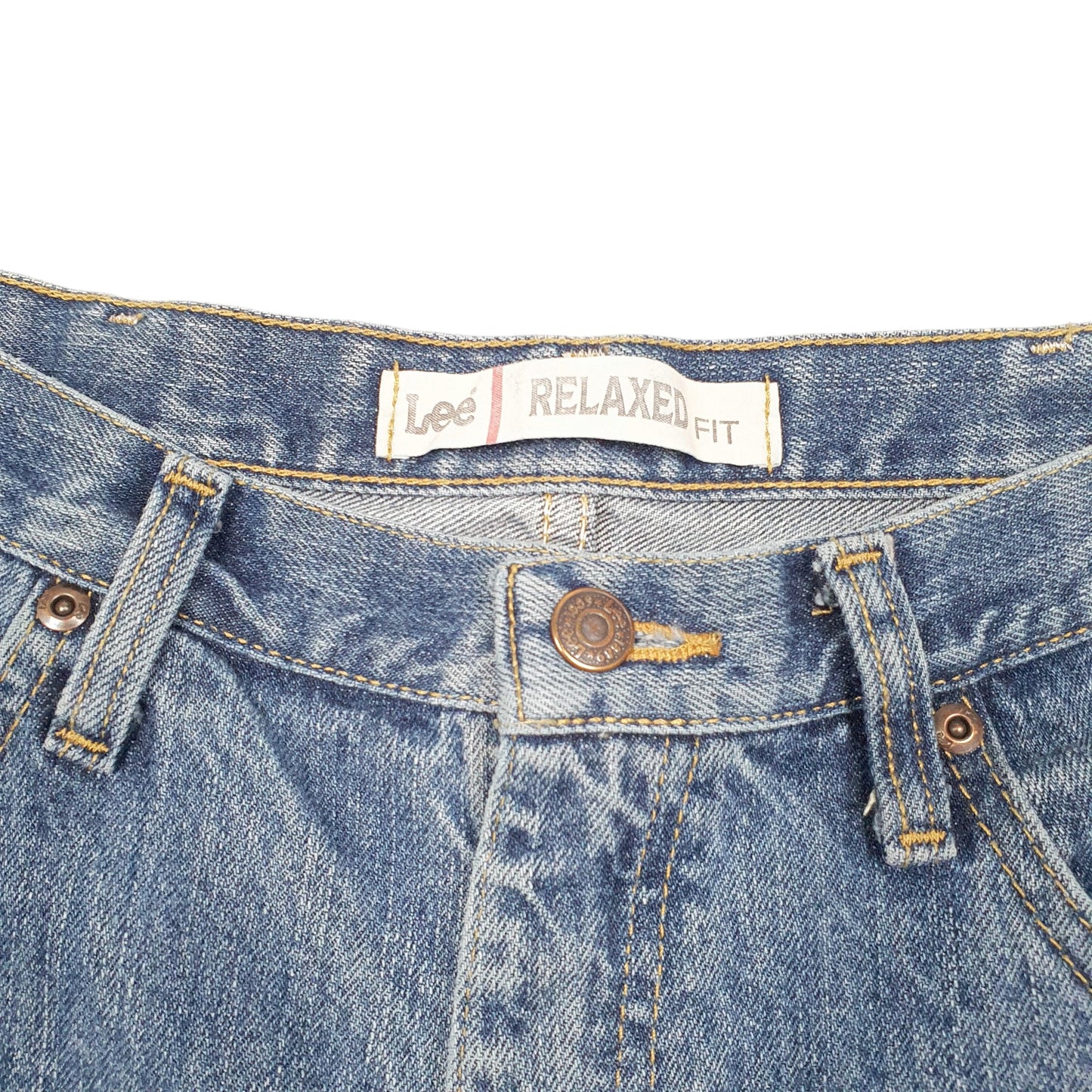 Mens Blue Lee Relaxed Casual JeansW38 L34