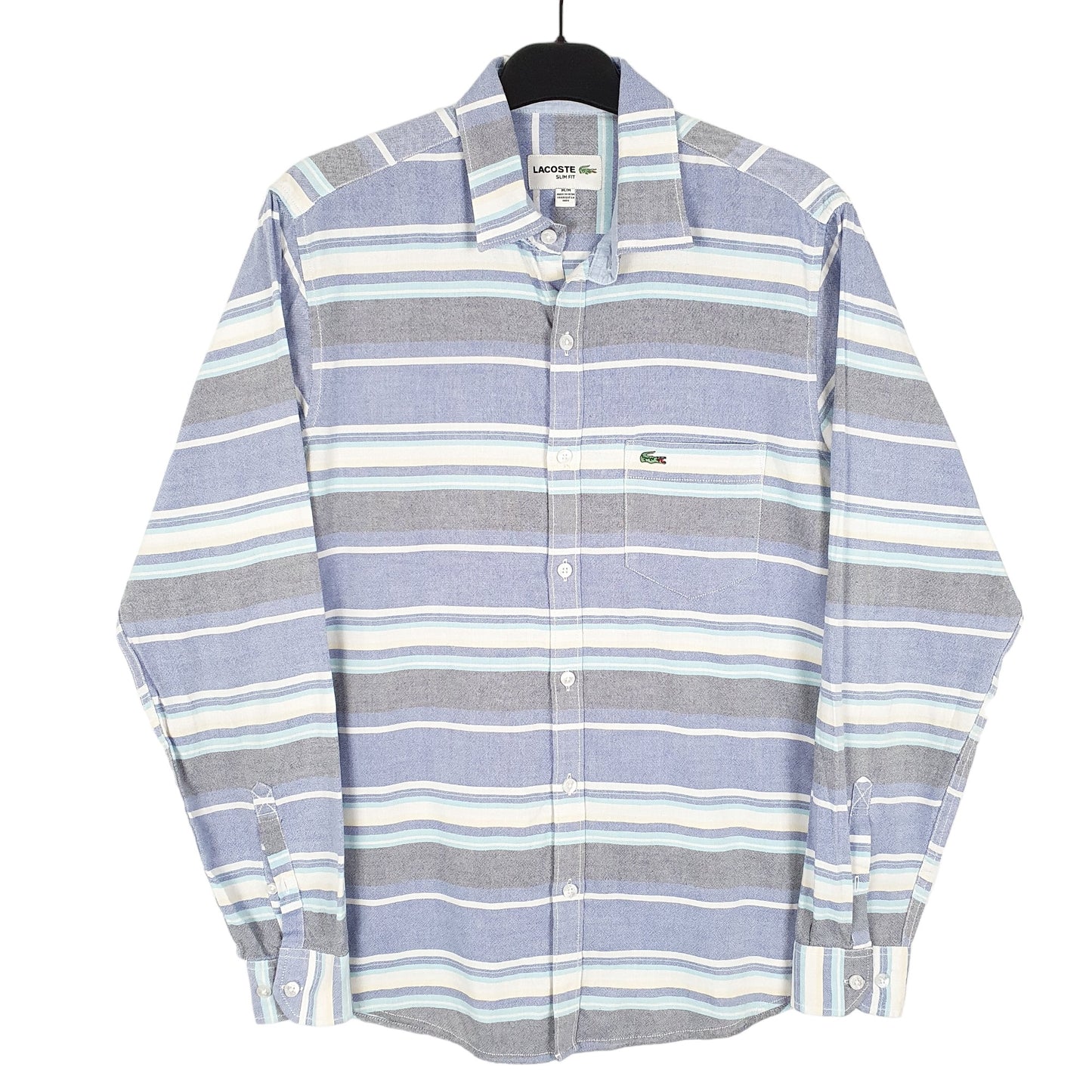 Mens Blue Lacoste  Long Sleeve Shirt