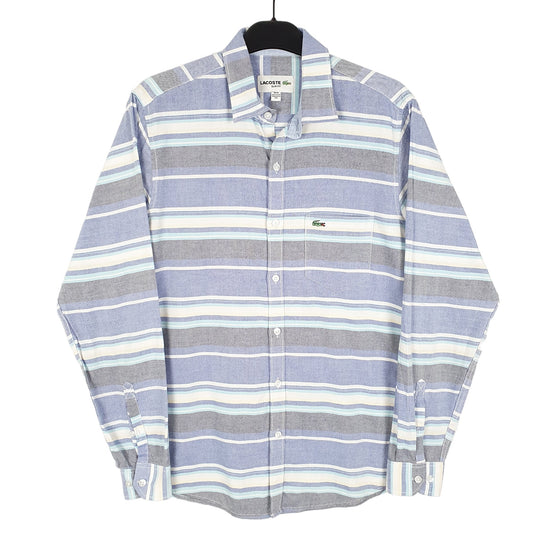 Mens Blue Lacoste  Long Sleeve Shirt