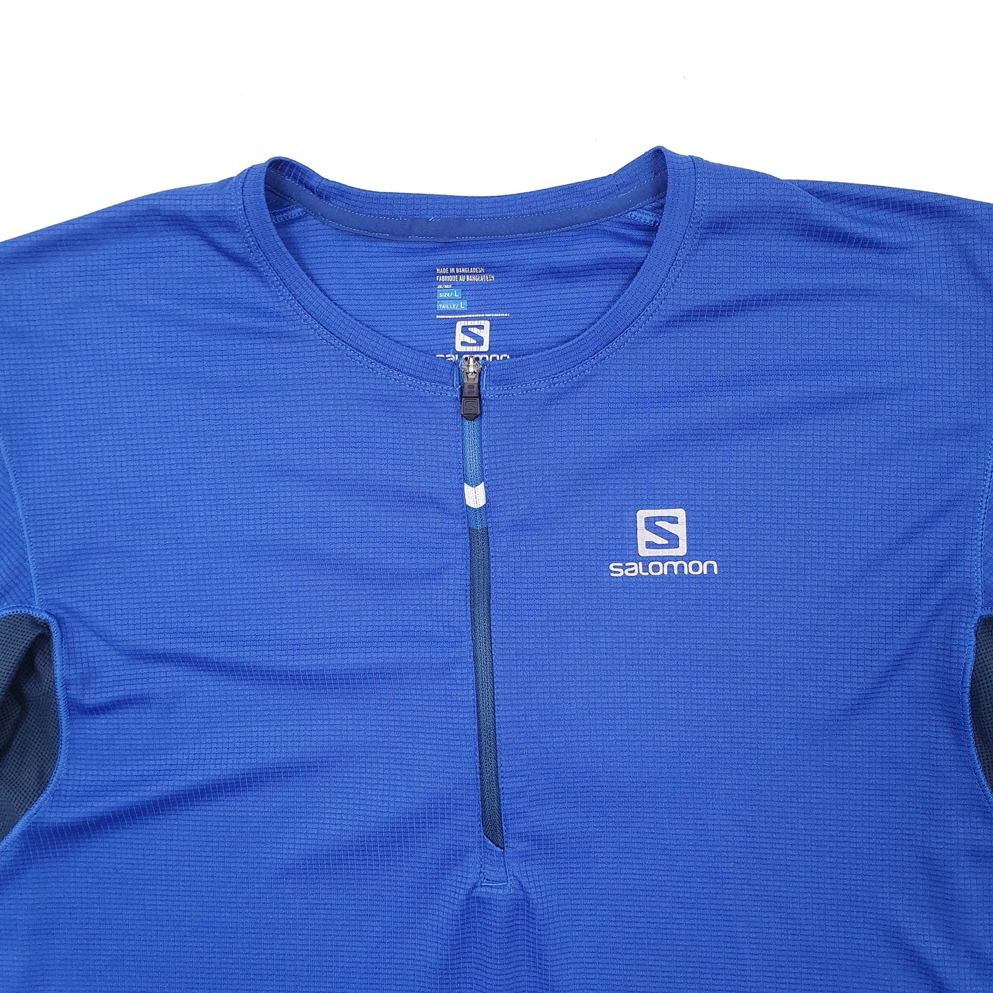 Mens Blue Salomon Activewear Dry Running Short Sleeve T Shirt