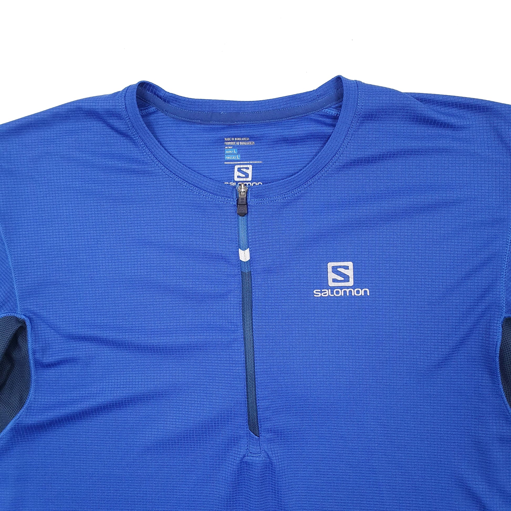 Mens Blue Salomon Activewear Dry Running Short Sleeve T Shirt