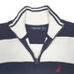 Mens Navy Nautica Knit Quarter Zip Jumper