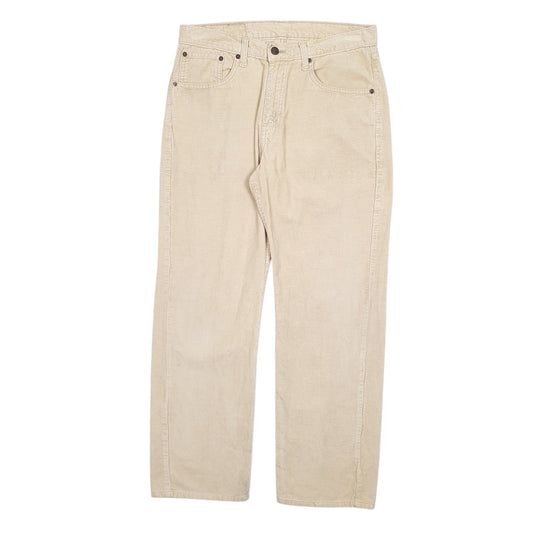 Mens Beige Levis 751 Corduroy Trousers