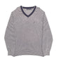 Mens White Nautica Knit Crewneck Jumper