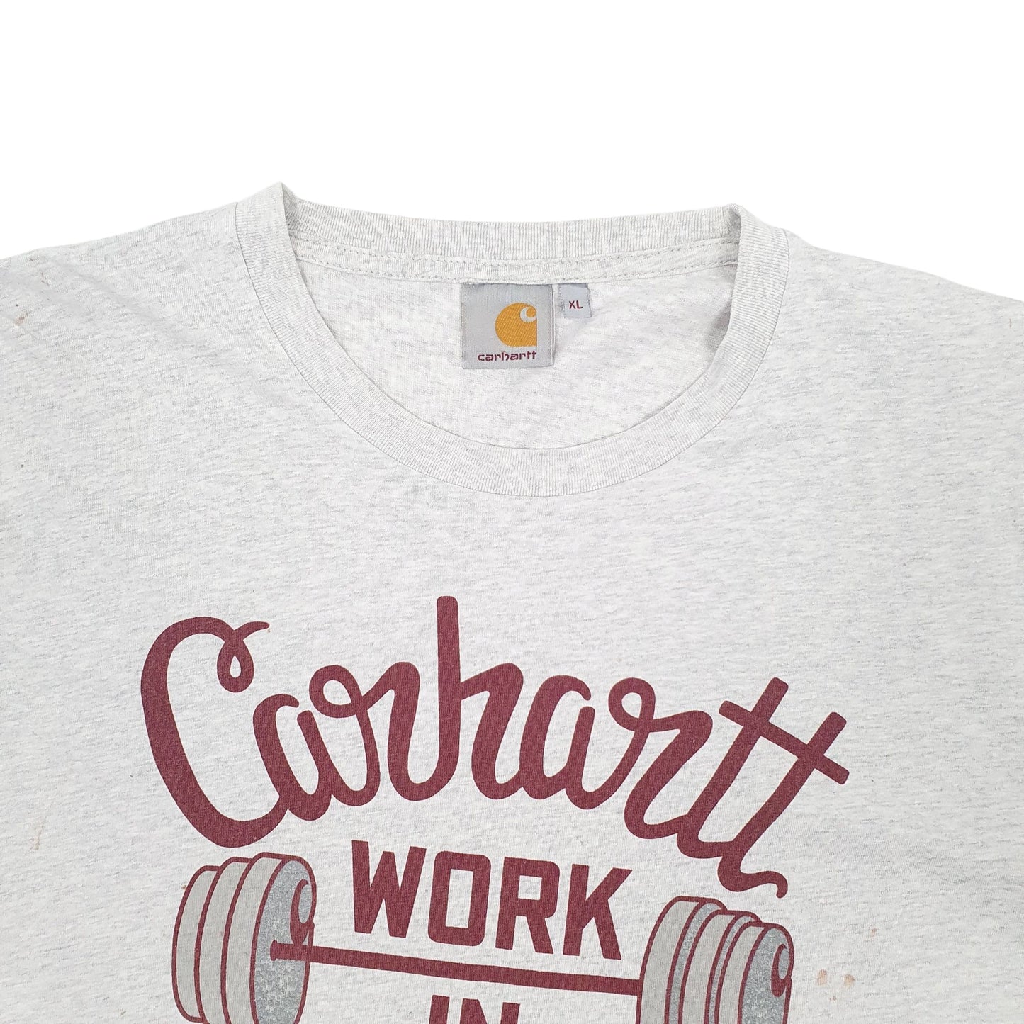Mens Grey Carhartt  Short Sleeve T Shirt
