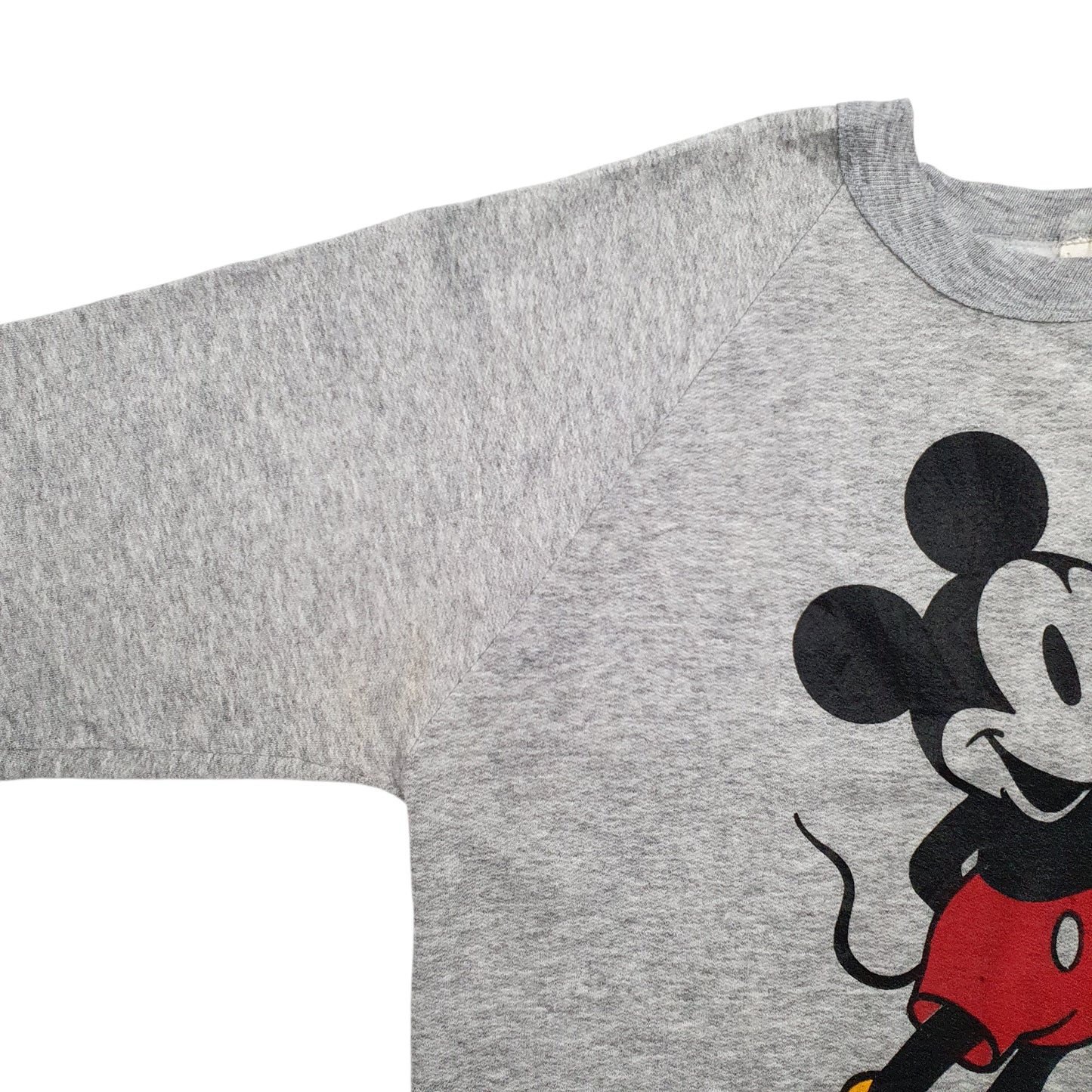 Mens Grey Disney Mickey Mouse Crewneck Jumper