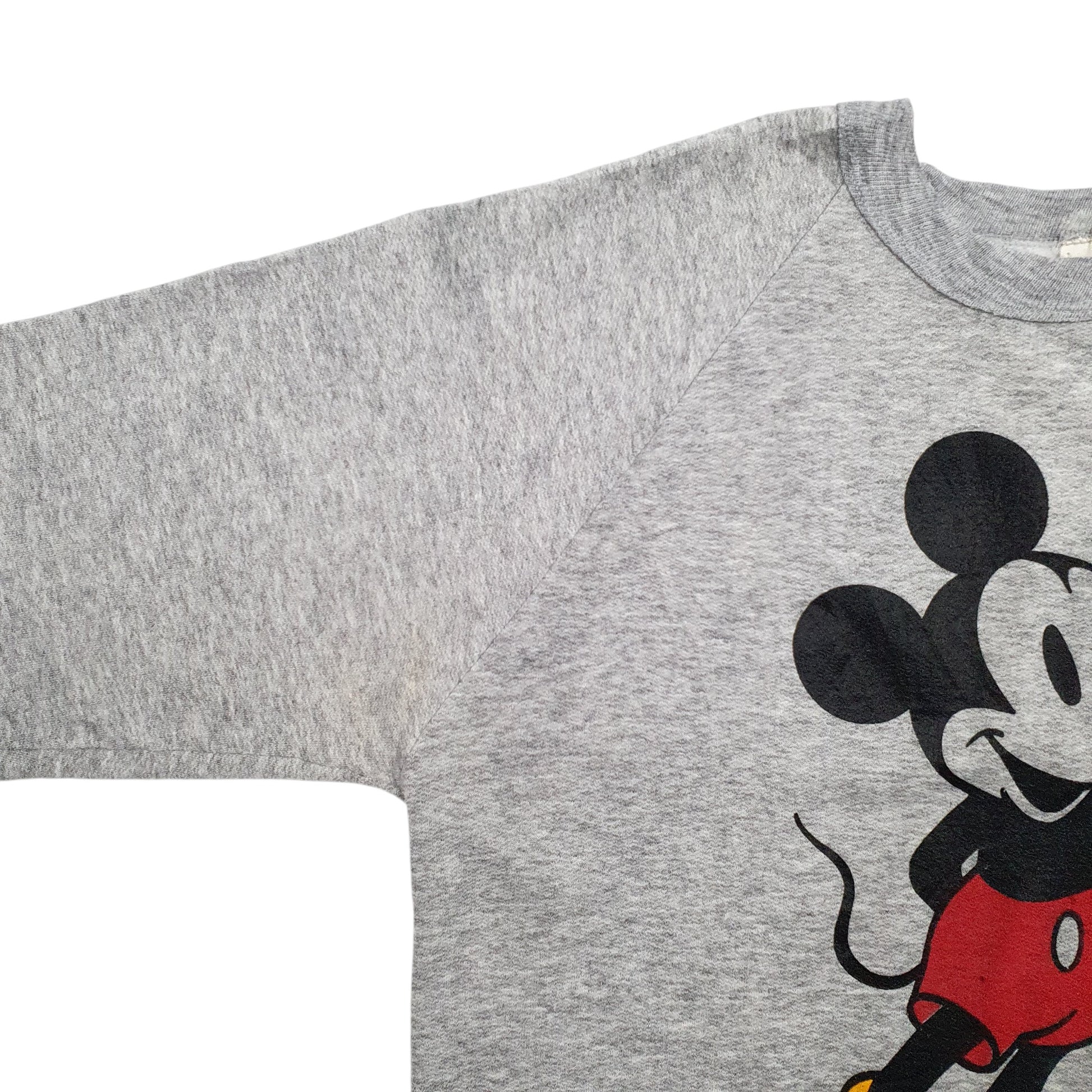 Mens Grey Disney Mickey Mouse Crewneck Jumper