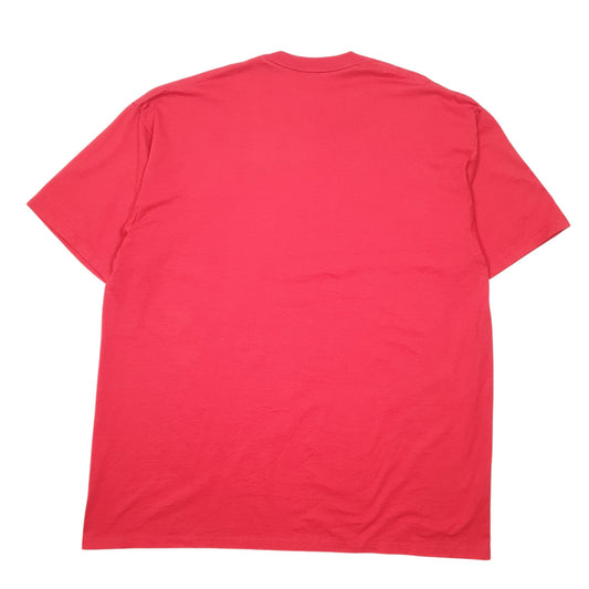 Mens Red Jerzees Vintage 90s 1996 Crappie Day Fishing Made In USA Short Sleeve T Shirt