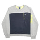 Mens Grey Nike Spellout Crewneck Jumper