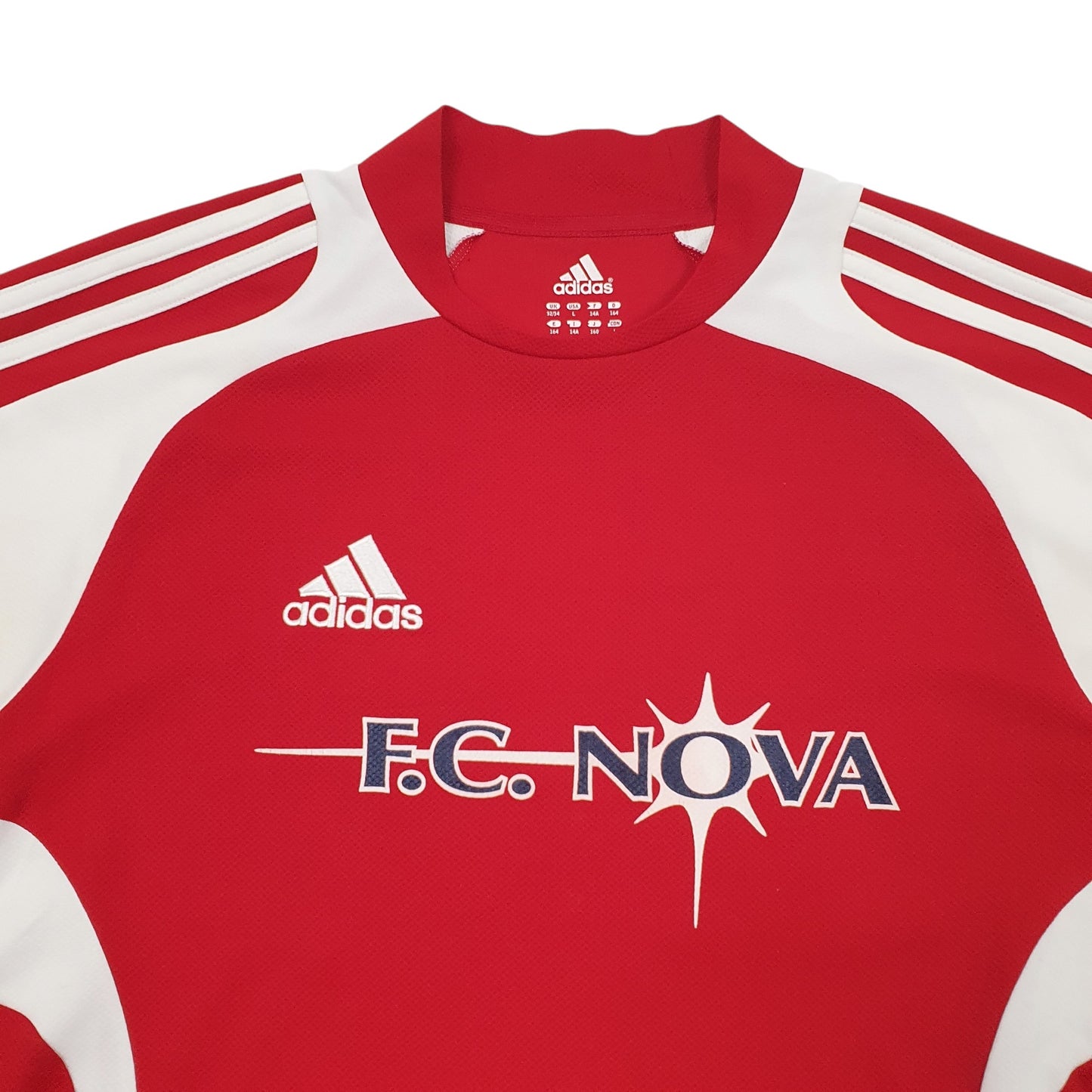Womens Red Adidas Climalite FC Nova Short Sleeve T Shirt