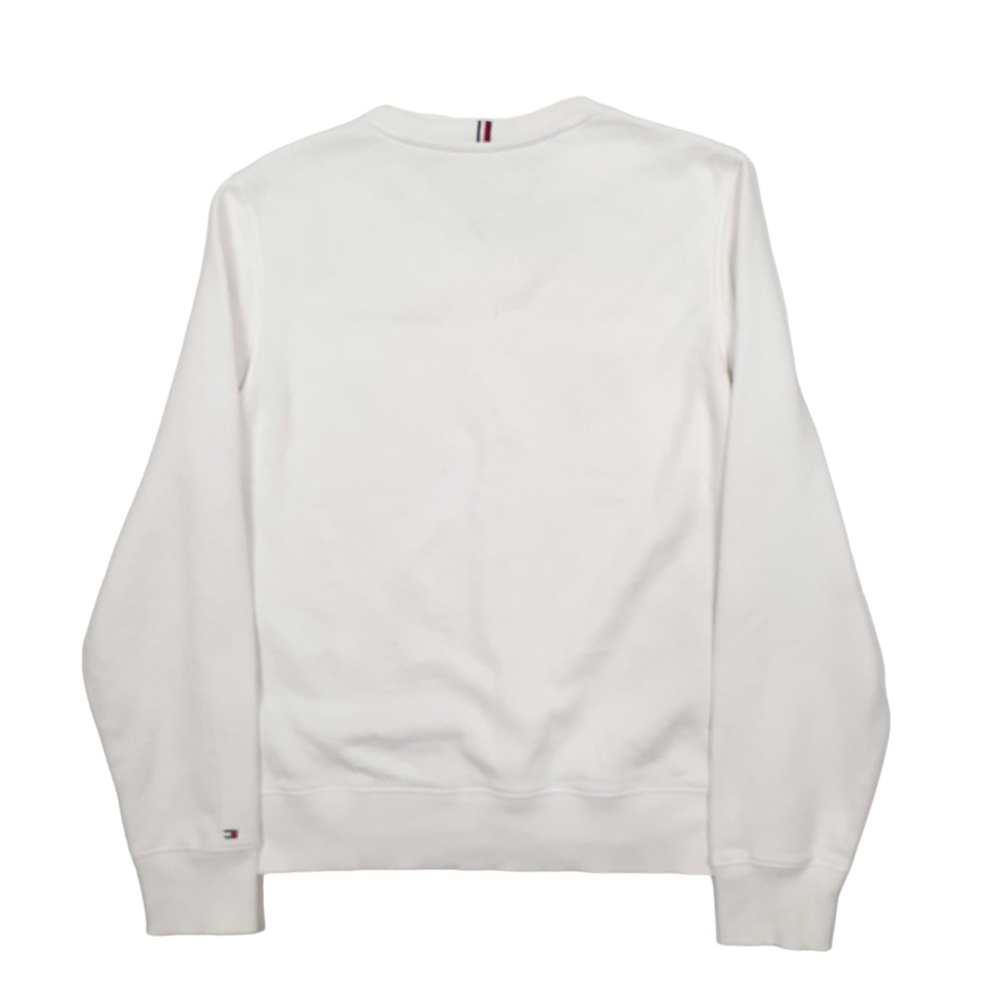 Mens White Tommy Hilfiger  Crewneck Jumper