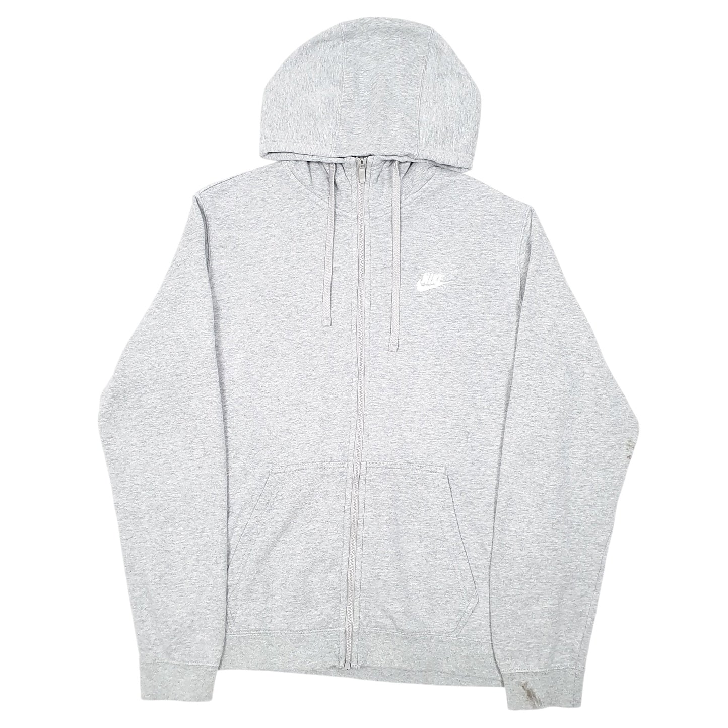 Mens Grey Nike Hoodie Full Zip Jumper