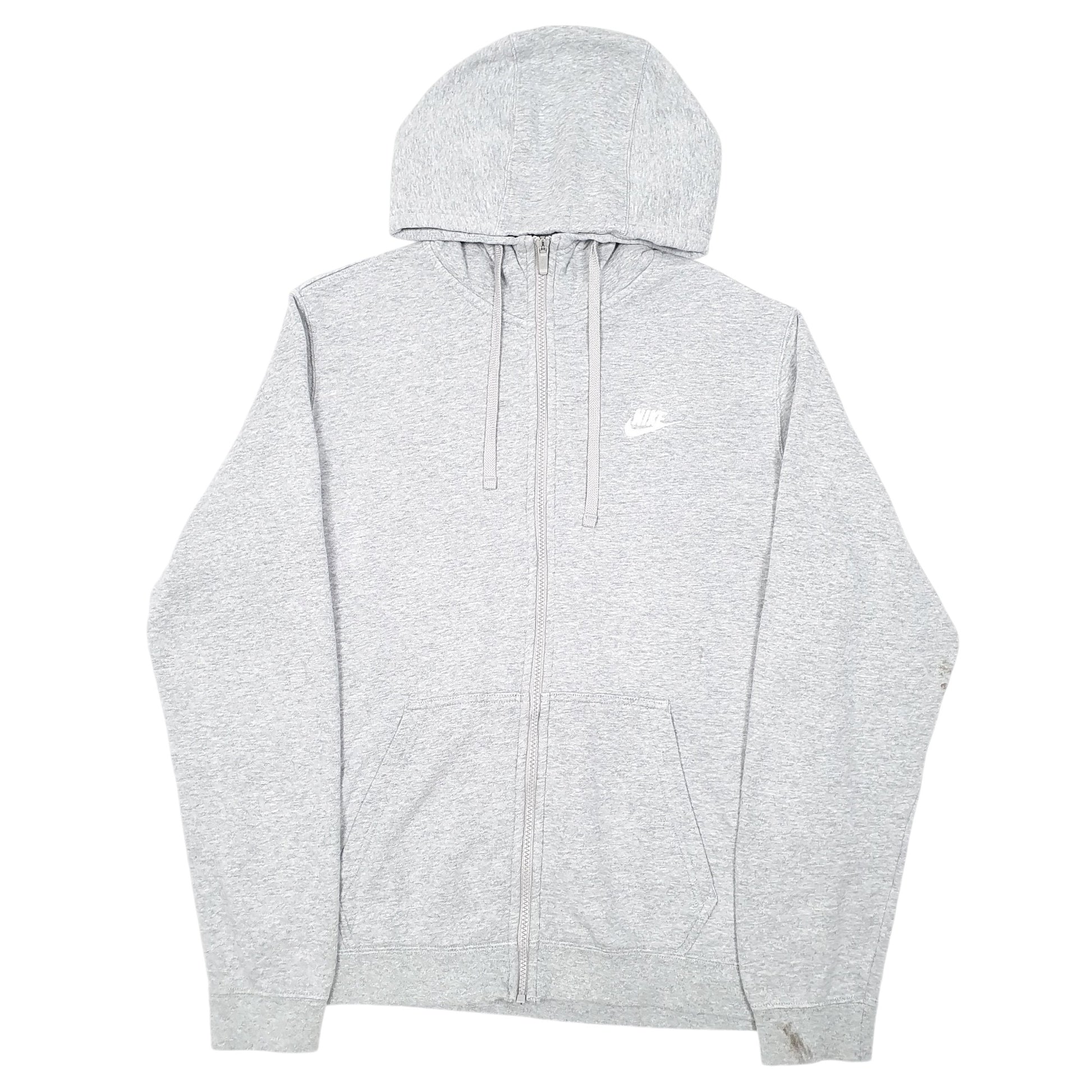 Mens Grey Nike Hoodie Full Zip Jumper