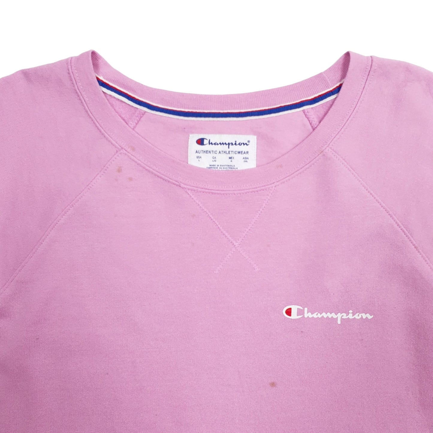 Womens Pink Champion  Crewneck Jumper