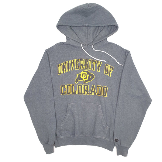 Mens Grey Champion Colorado University USA College Hoodie Jumper