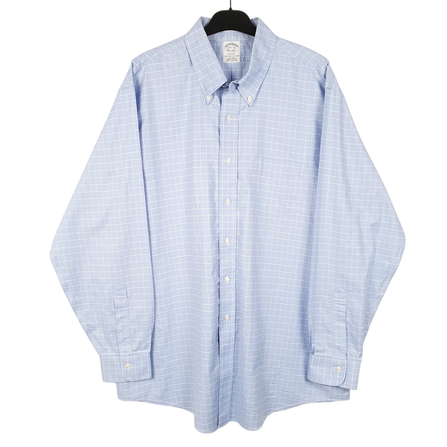 Mens Blue Brooks Brothers Regent Long Sleeve Shirt