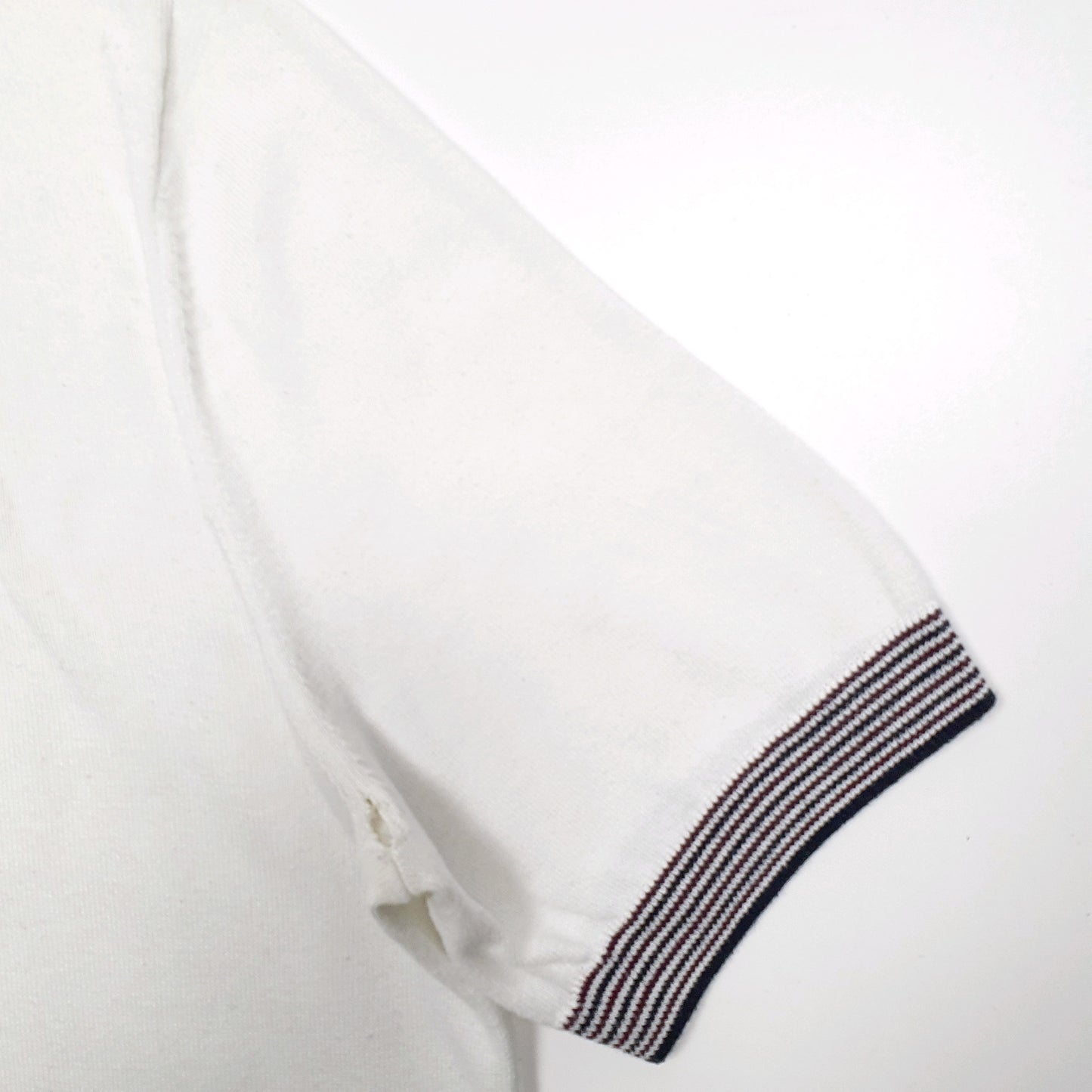 Mens White Fred Perry  Short Sleeve Polo Shirt