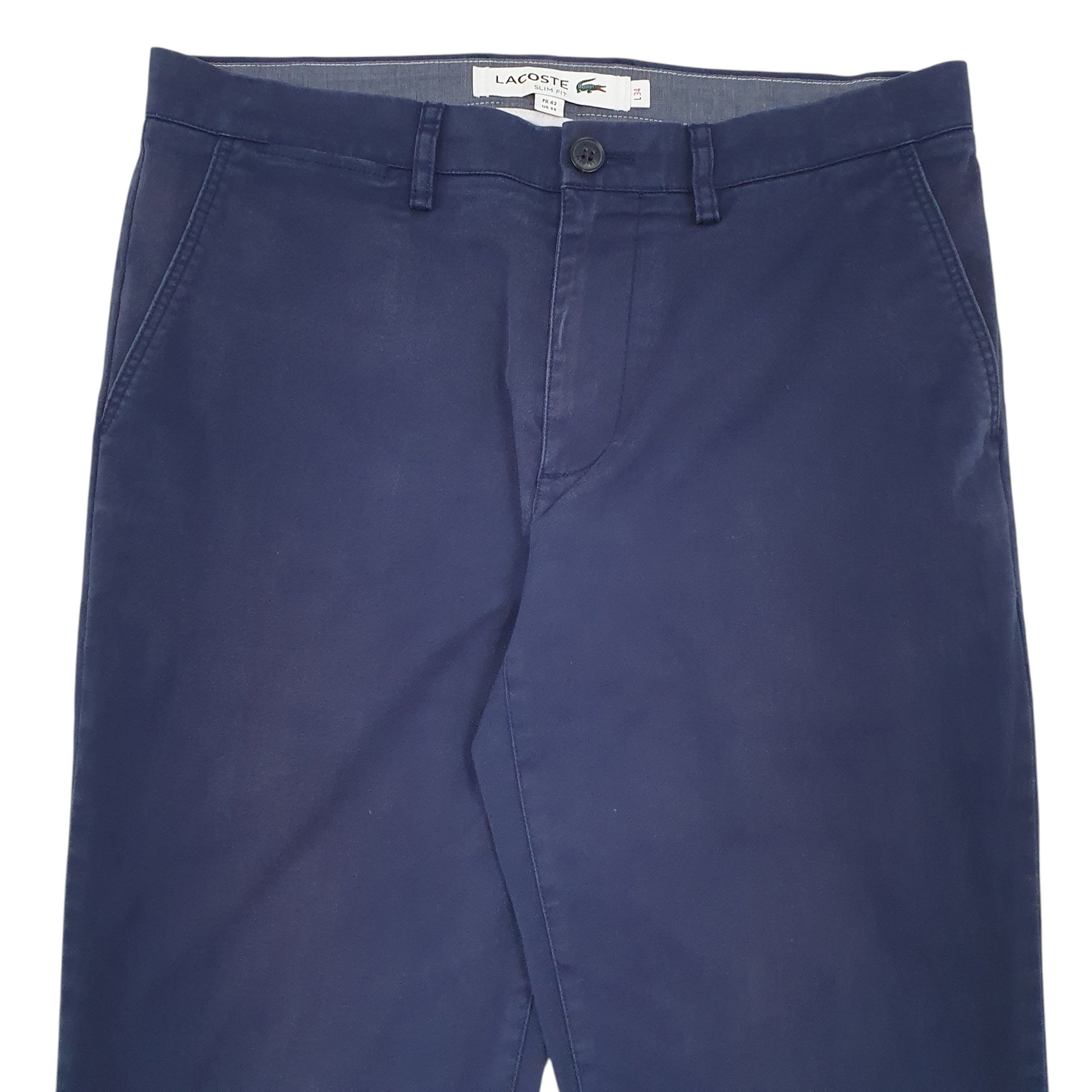 Mens Navy Lacoate  Chino Trousers