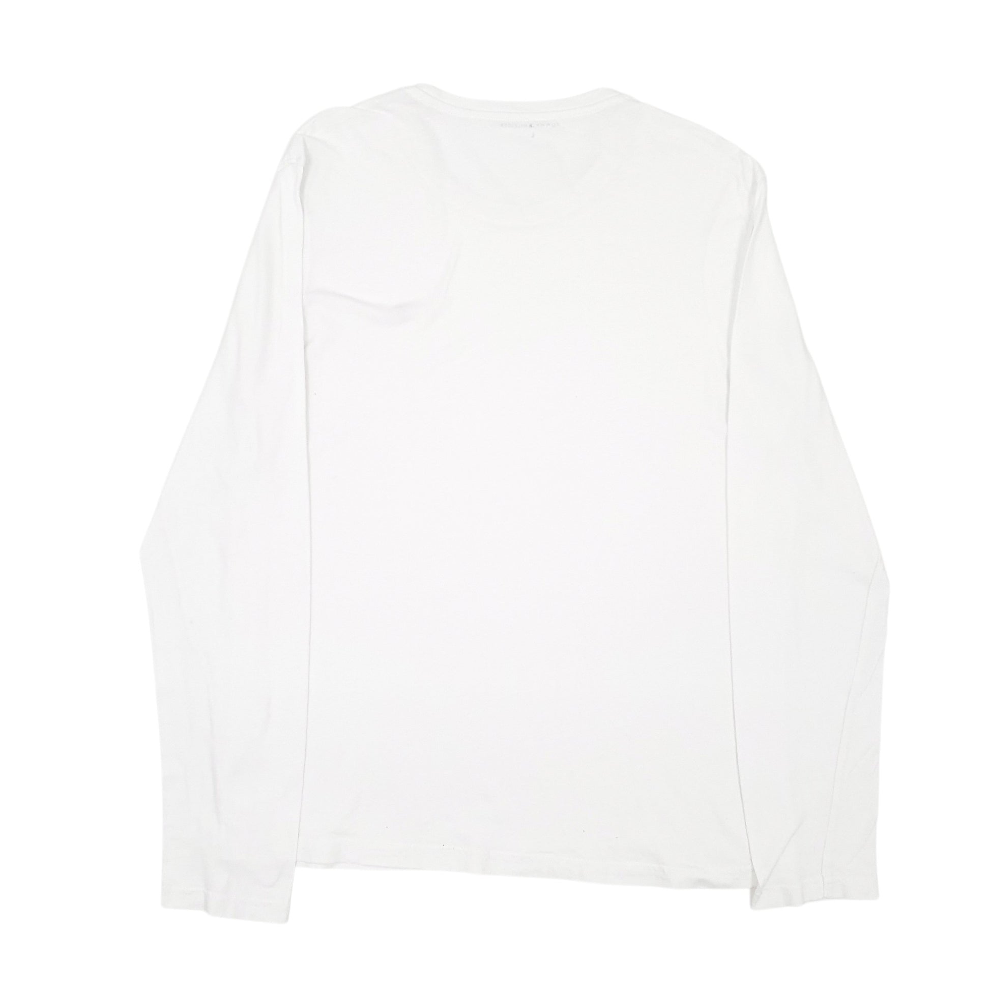 Mens White Tommy Hilfiger  Long Sleeve T Shirt