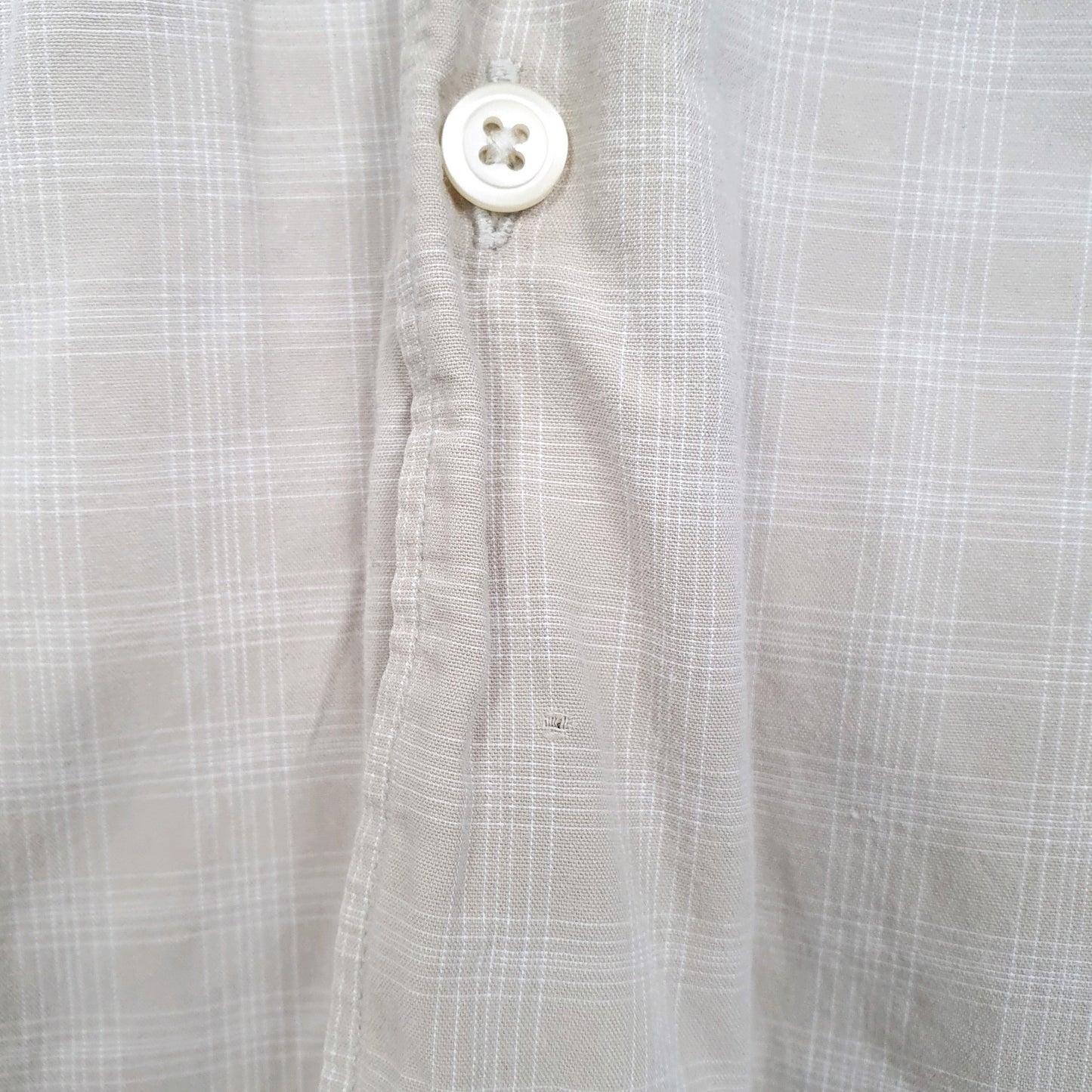 Mens Beige Nautica  Long Sleeve Shirt