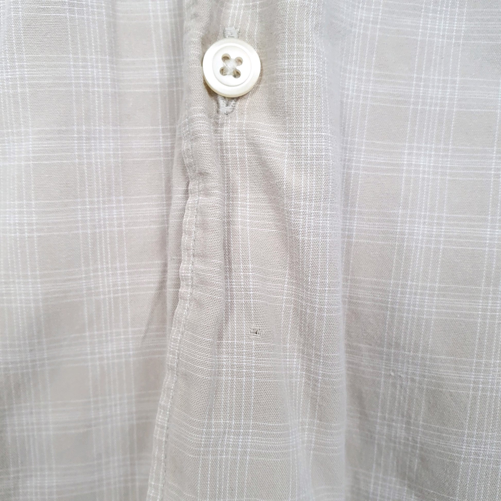 Mens Beige Nautica  Long Sleeve Shirt