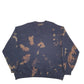 Mens Navy Champion Tye Dye URI Spellout Crewneck Jumper