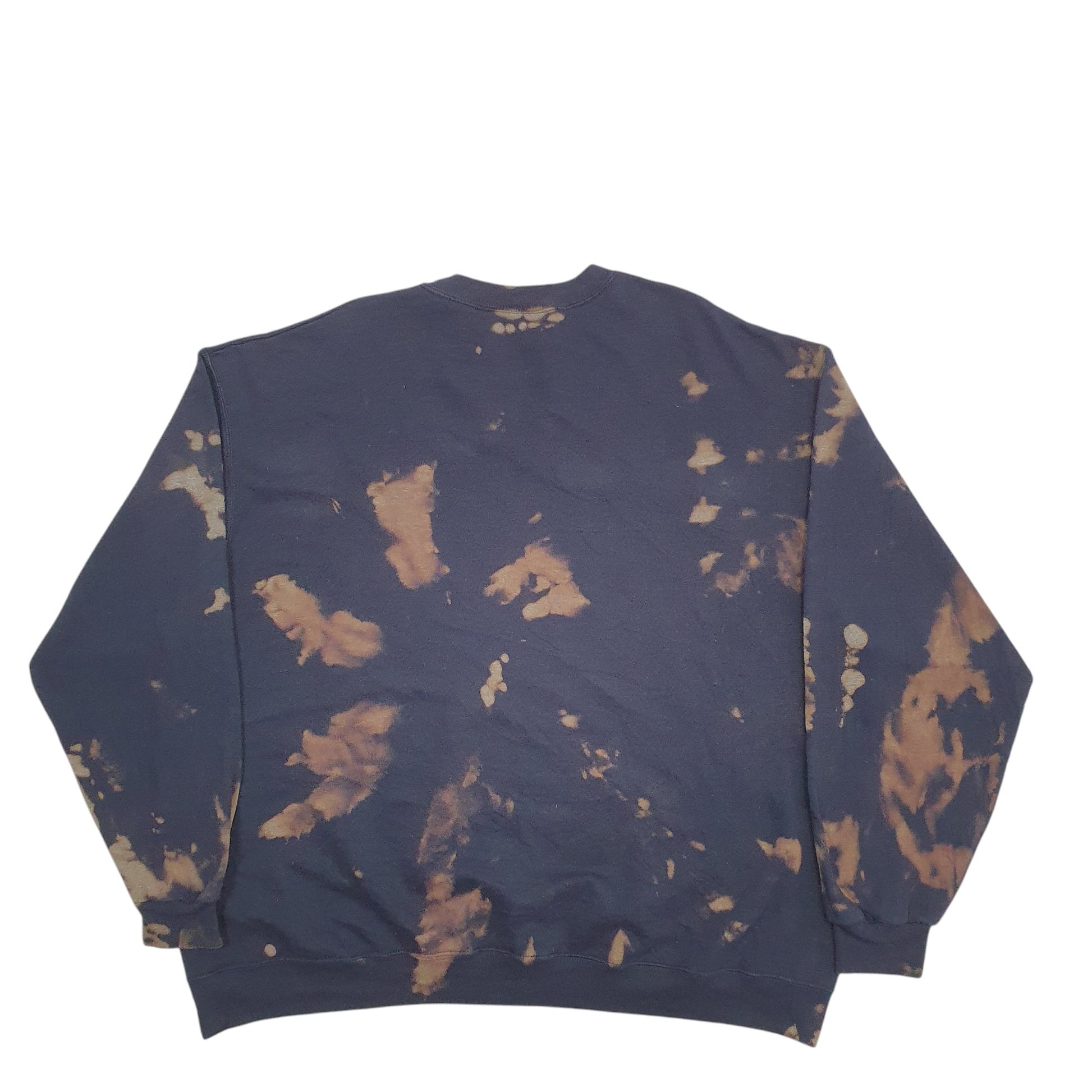 Mens Navy Champion Tye Dye URI Spellout Crewneck Jumper