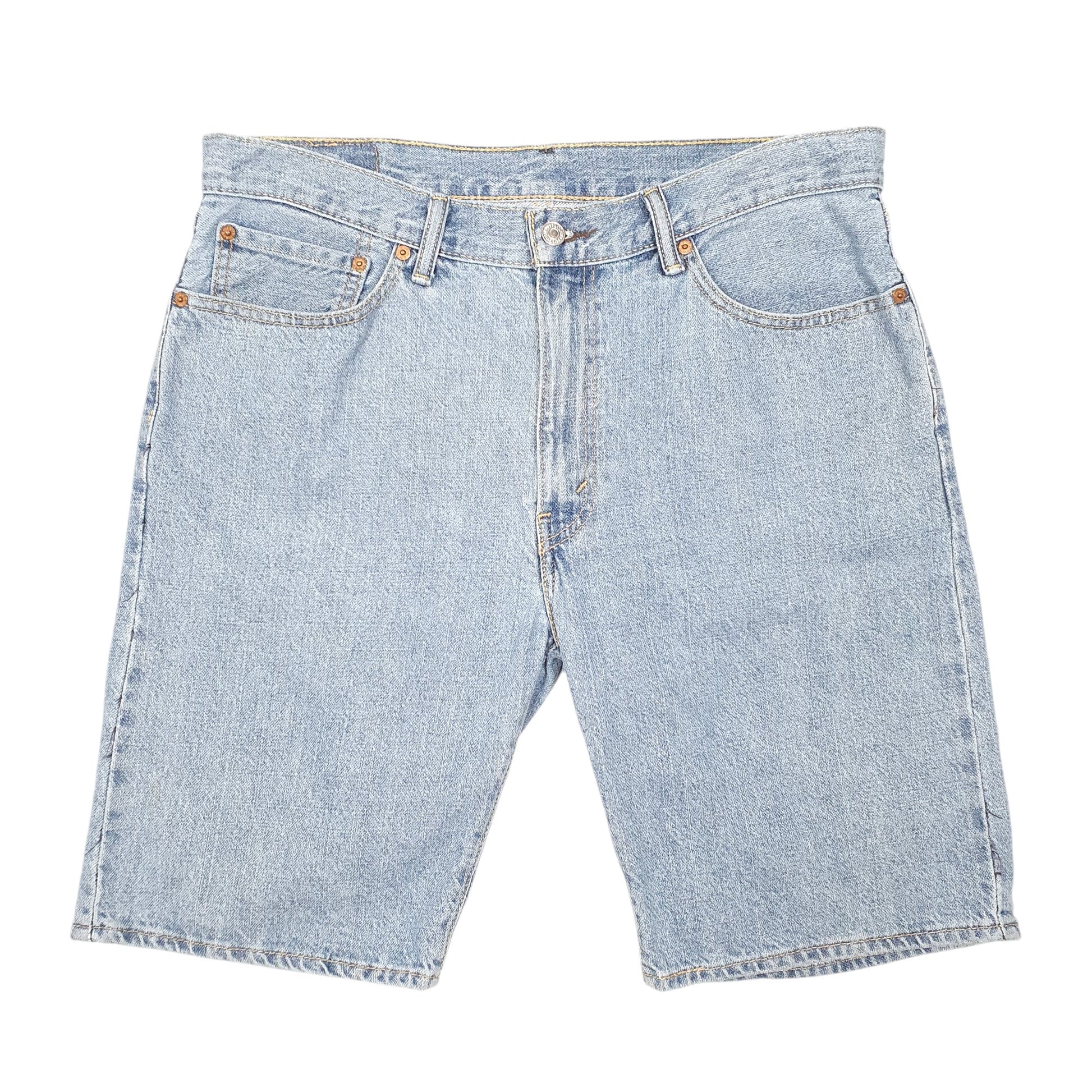 Mens Blue Levis Denim Jeans Jorts 505 Regular Denim Shorts