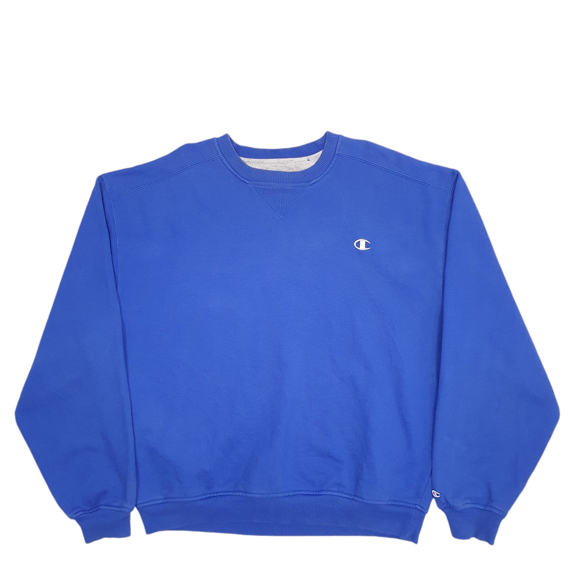 Mens Blue Champion  Crewneck Jumper