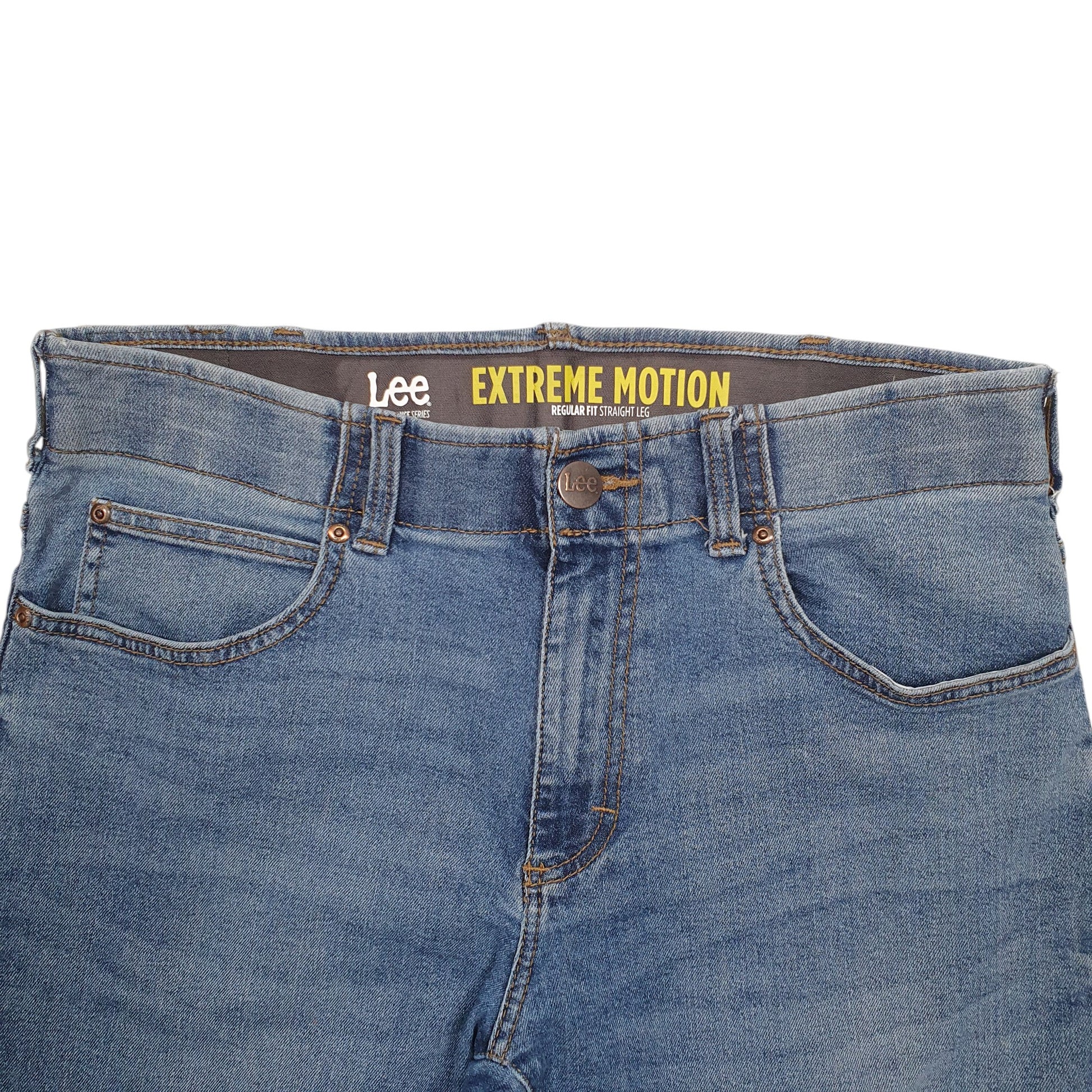 Mens Blue Lee Extreeme Motion Stretch Fit Casual JeansW34 L29