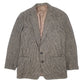 Mens Grey Harris Tweed Made In England Vintage  Coat
