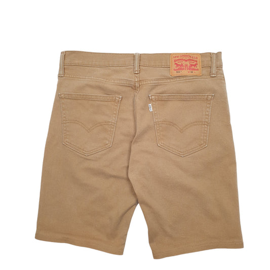 Mens Tan Levis Denim Jeans Jorts 511 Denim Shorts