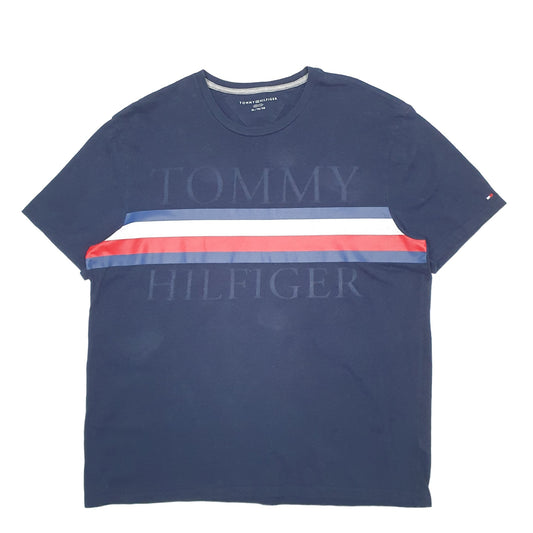 Mens Navy Tommy Hilfiger  Short Sleeve T Shirt