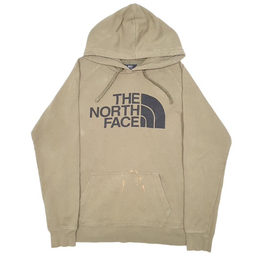 Womens Khaki The North Face Spellout Hoodie Jumper