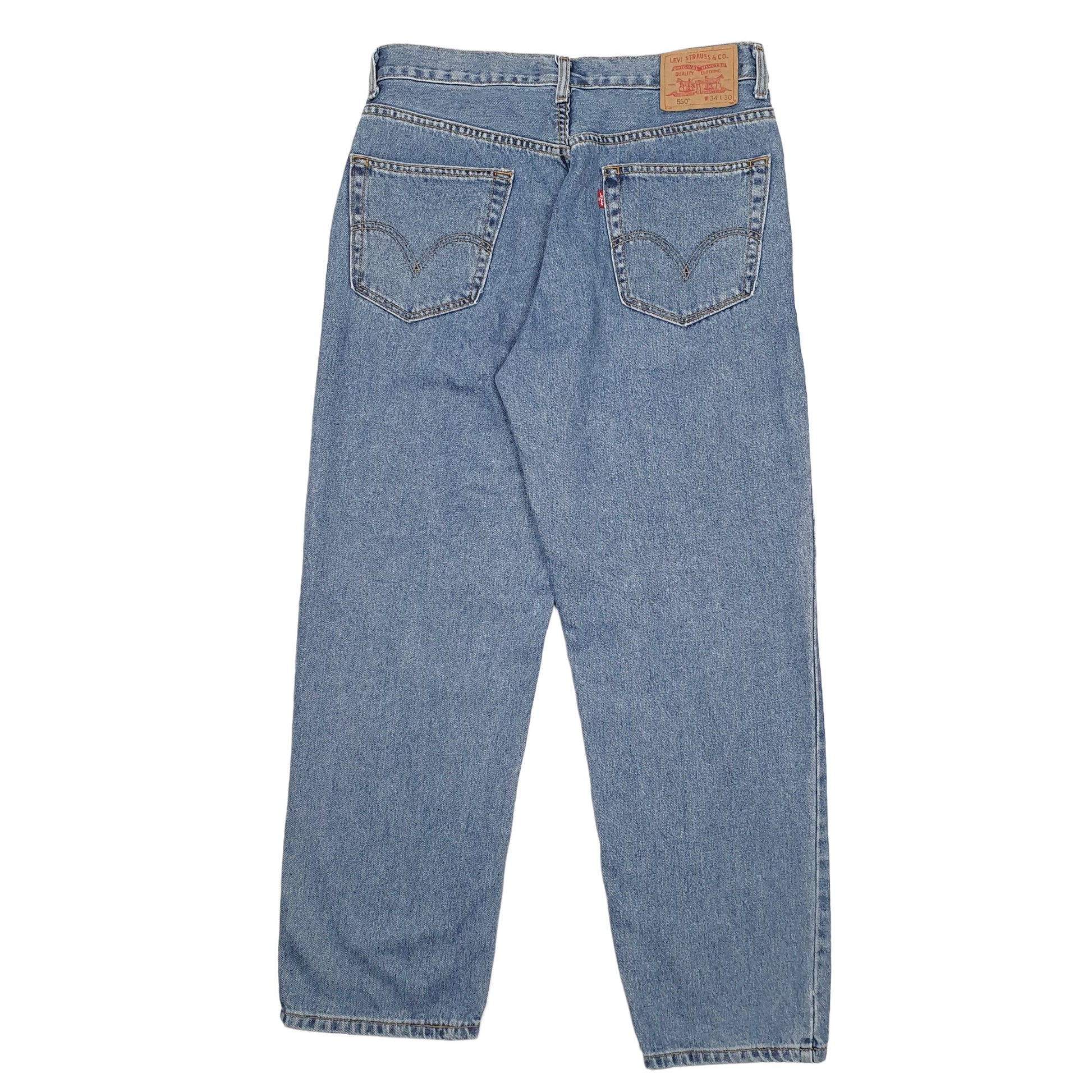 Mens Blue Levis  550 JeansW34 L30