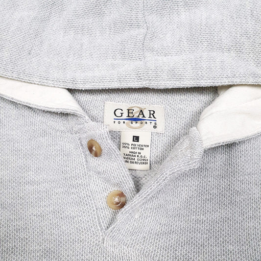 Mens Grey Gear For Sports Vintage University Of Missouri Tigers American Football 1993 Waffle Hoodie Jumper