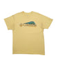 Mens Yellow Columbia Sportswear Spellout PFG Short Sleeve T Shirt