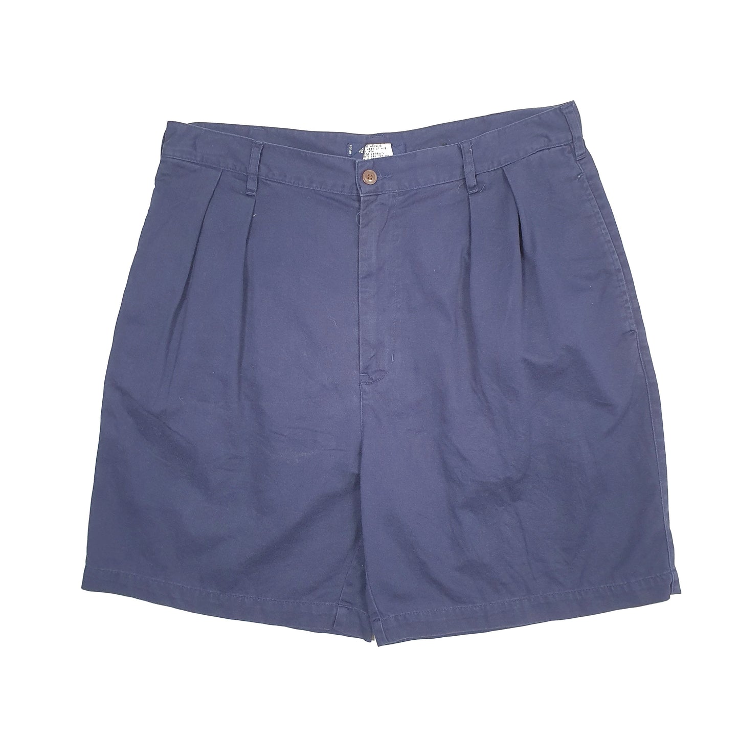 Mens Navy Ralph Lauren Chaps Vintage 1980s 90s Double Pleated Chino Shorts