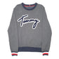 Womens Grey Tommy Hilfiger Knit Spellout Script Crewneck Jumper