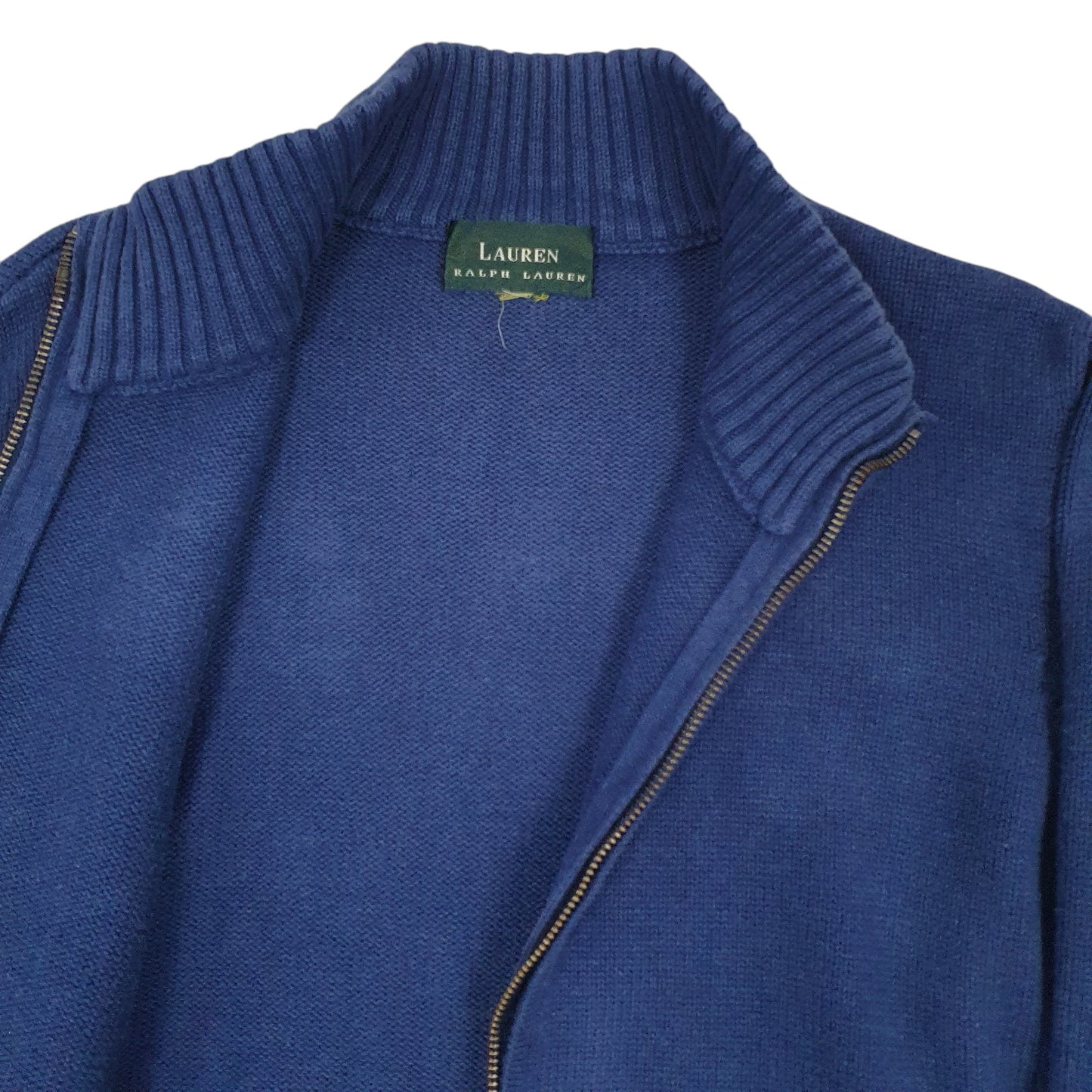 Mens Blue Ralph Lauren Knitwear Full Zip Jumper