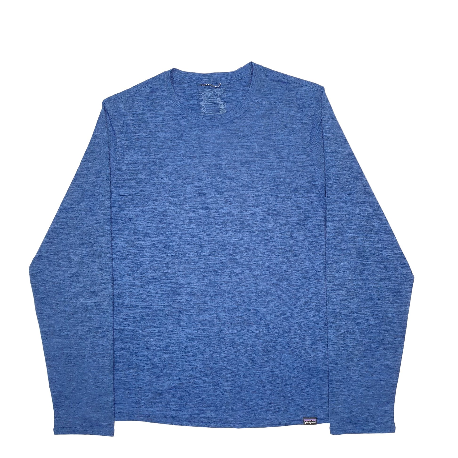 Mens Blue Patagonia Active Sports Long Sleeve T Shirt